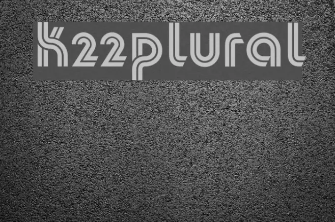 K22Plural Font examples
