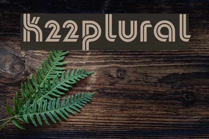 K22Plural फ़ॉन्ट examples