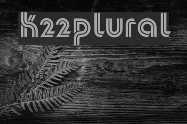 K22Plural Font examples