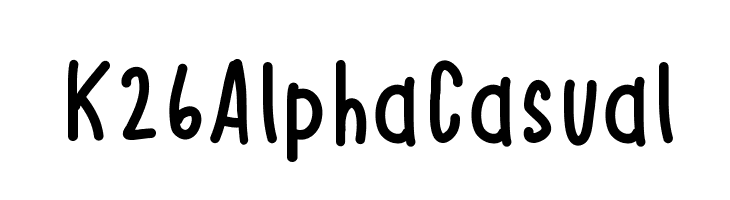 K26AlphaCasual  Descarca Fonturi Gratis