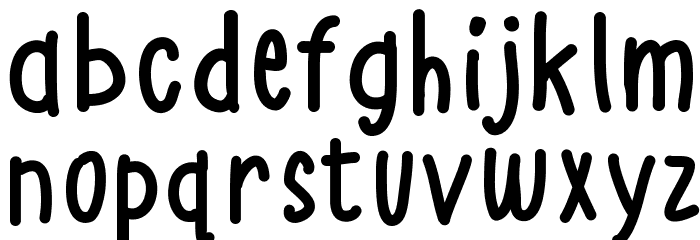 K26AlphaCasual Font LOWERCASE