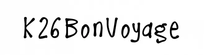 K26BonVoyage  Fuentes Gratis Descargar