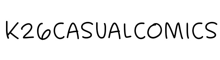 K26CasualComics Font