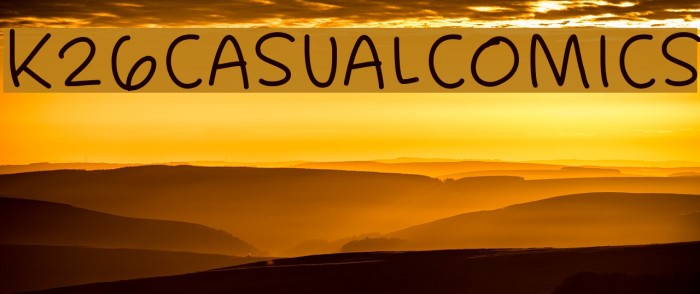 K26CasualComics Font examples