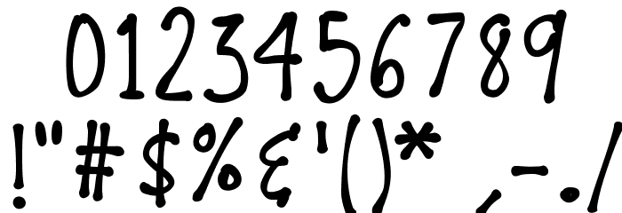 K26ChicoryBean Font OTHER CHARS