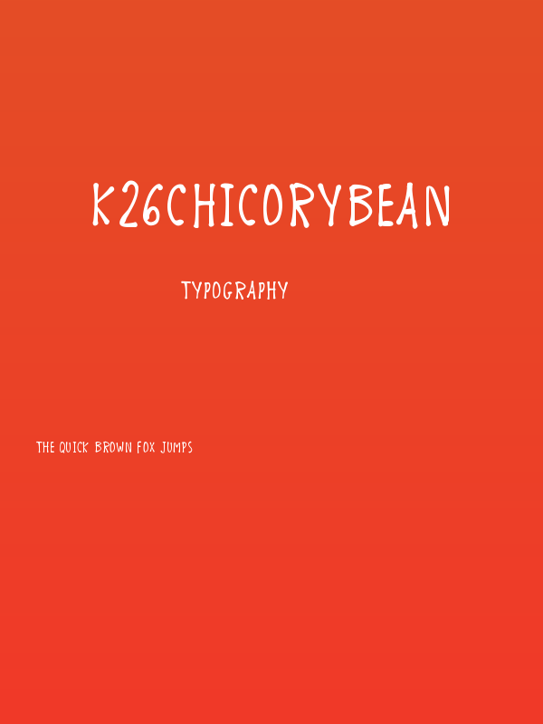 K26ChicoryBean Poster