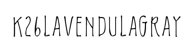 K26LavendulaGray  Frei Schriftart Herunterladen
