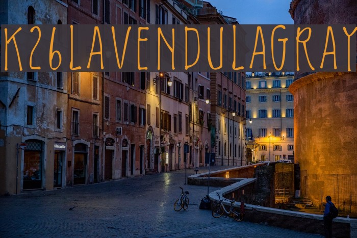 K26LavendulaGray Font examples