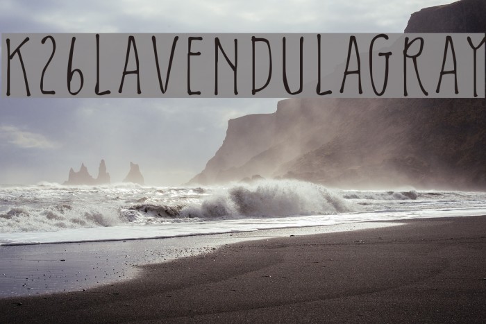 K26LavendulaGray Font examples