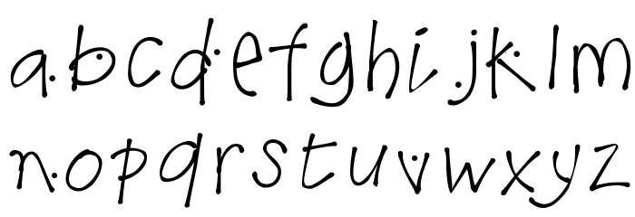 K26LilacMist Font LOWERCASE