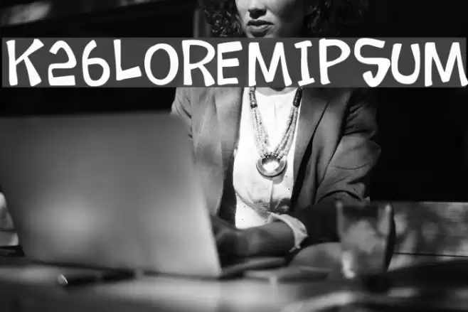 K26LoremIpsum Font examples