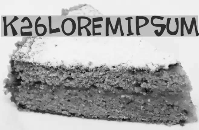 K26LoremIpsum Font examples
