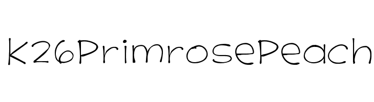 K26PrimrosePeach  font caratteri gratis