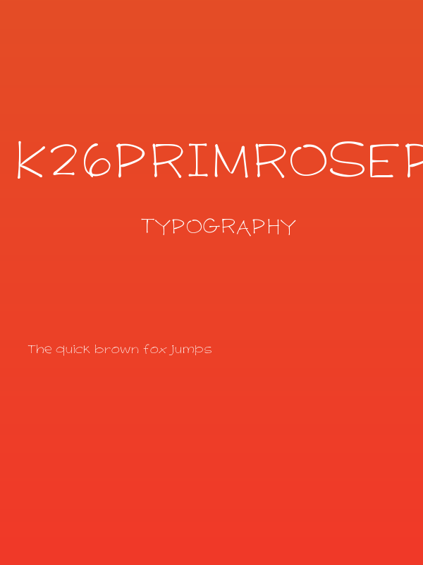 K26PrimrosePeach Poster