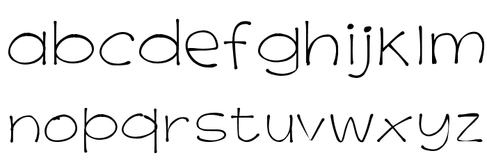 K26PrimrosePeach Font LOWERCASE