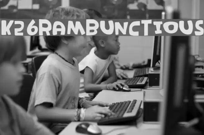 K26Rambunctious Font examples