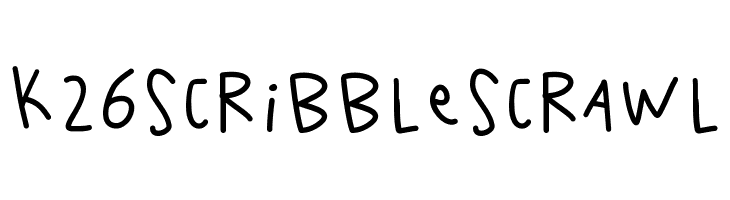 K26ScribbleScrawl Font