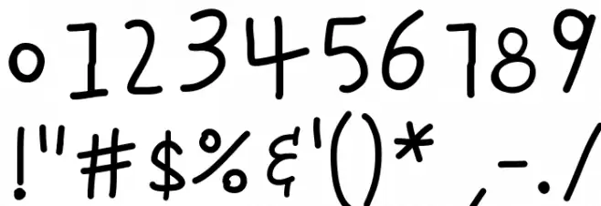 K26ScribbleScrawl Font OTHER CHARS