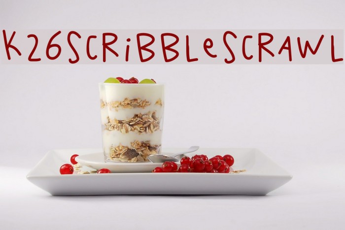 K26ScribbleScrawl Font examples