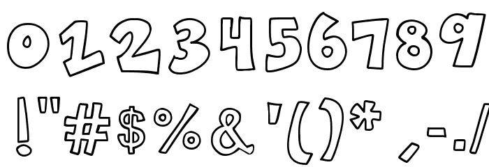 K26SidewalkChalk Font OTHER CHARS