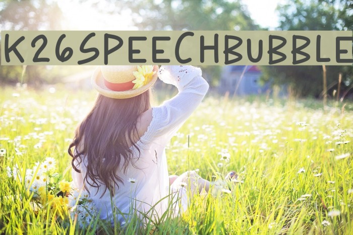 K26SpeechBubble Font examples