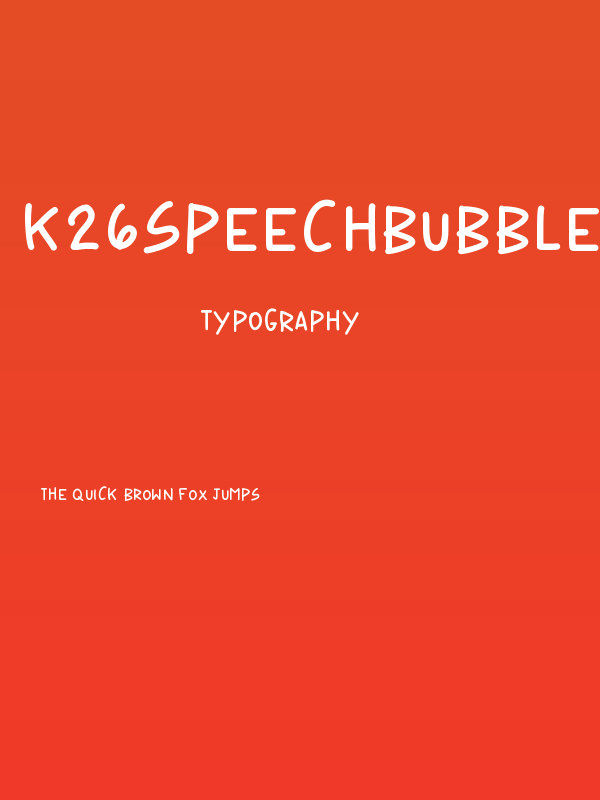 K26SpeechBubble Poster