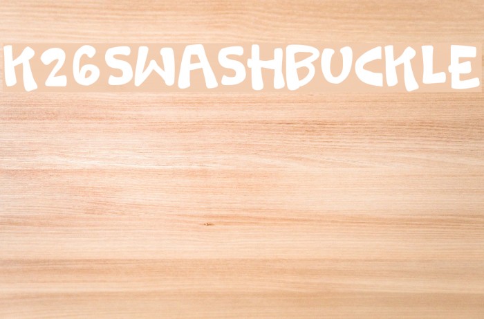 K26Swashbuckle Font examples