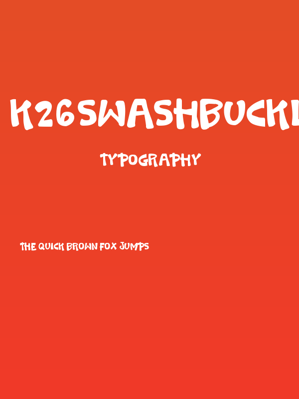 K26Swashbuckle Poster