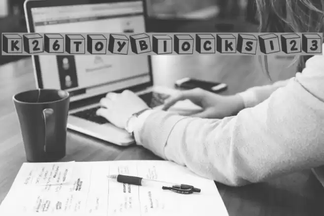 K26ToyBlocks123 Font examples