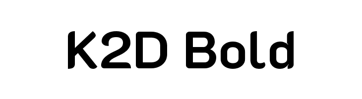 K2D Bold  baixar fontes gratis