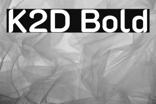 K2D Bold Polices examples