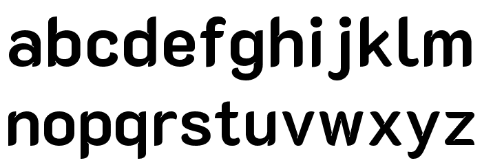 K2D Bold Font LOWERCASE
