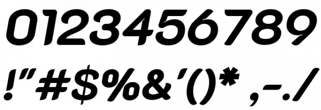 K2D ExtraBold Italic Font Alte caractere