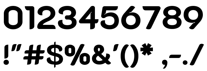 K2D ExtraBold Font OTHER CHARS