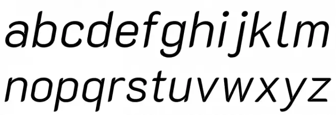 K2D Light Italic Fonte MINÚSCULAS