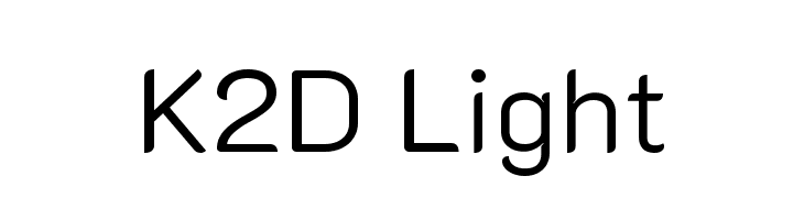K2D Light  font caratteri gratis
