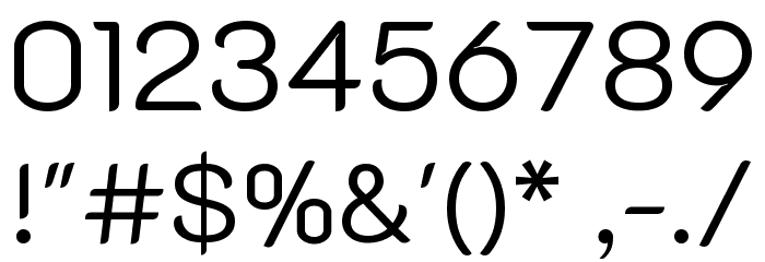 K2D Light Font OTHER CHARS
