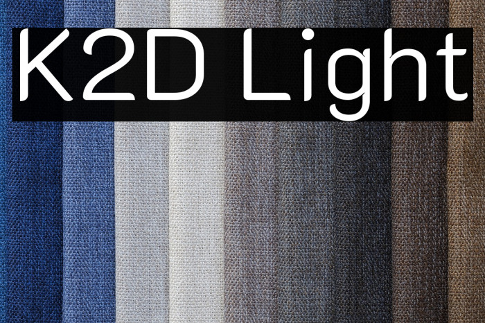 K2D Light Font examples