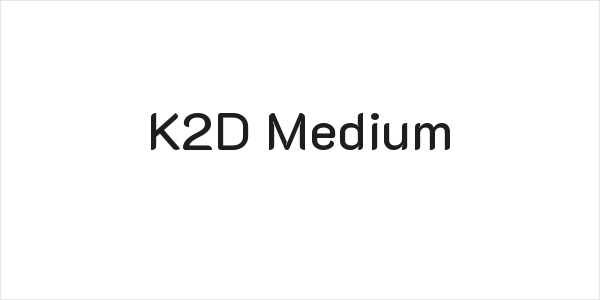 K2D Medium Logo