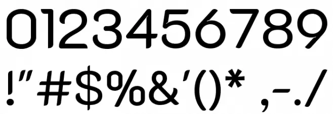 K2D Regular Font OTHER CHARS