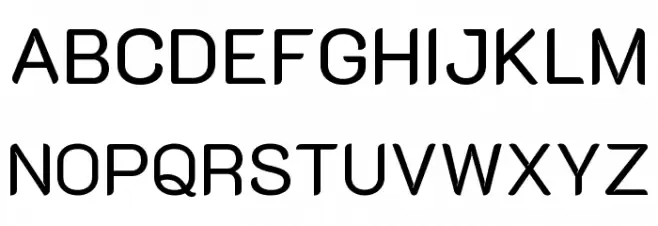 K2D Regular Schriftart Groß