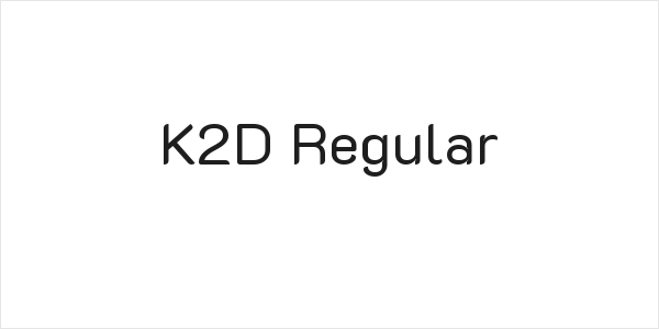 K2D Regular Logo