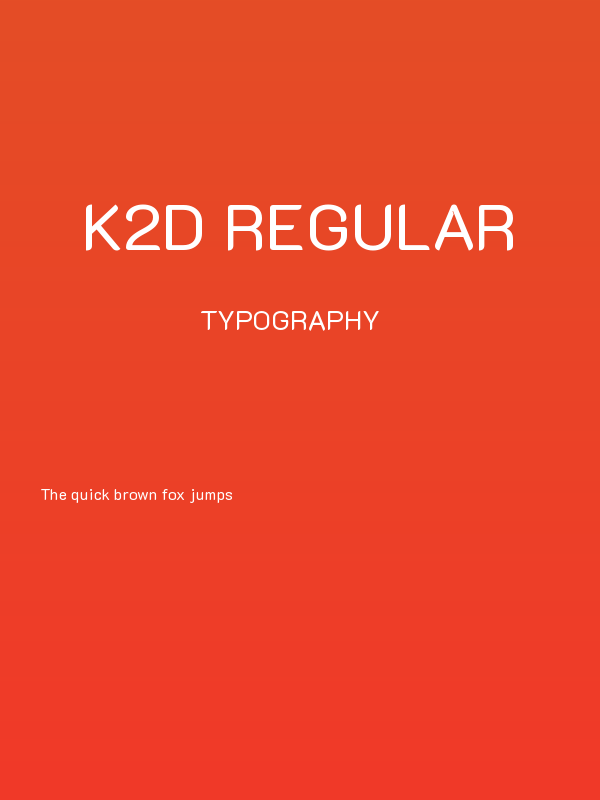 K2D Regular Poster