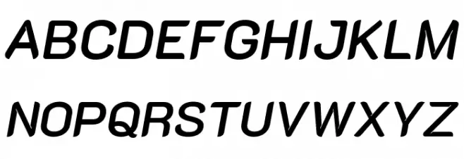 K2D SemiBold Italic خط أحرف كبيرة
