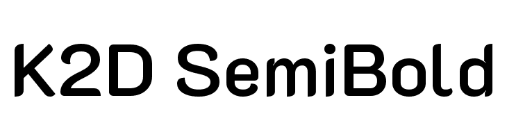 K2D SemiBold Font