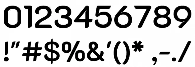 K2D SemiBold Font OTHER CHARS