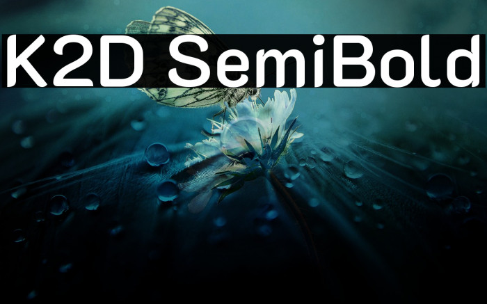 K2D SemiBold Font examples