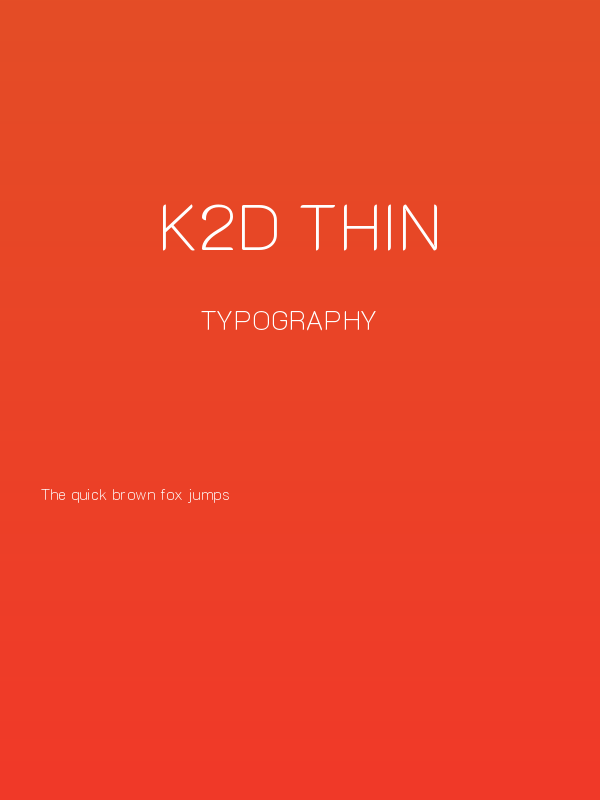 K2D Thin Poster