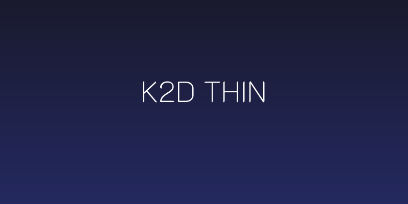 K2D Thin Social Header