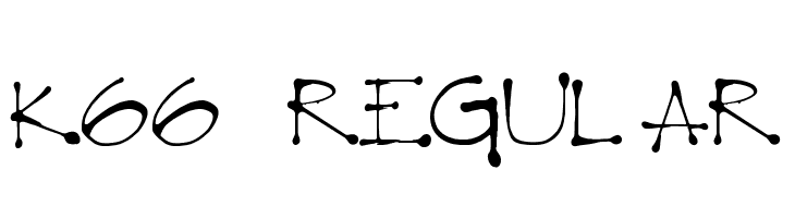 K66 Regular  Frei Schriftart Herunterladen